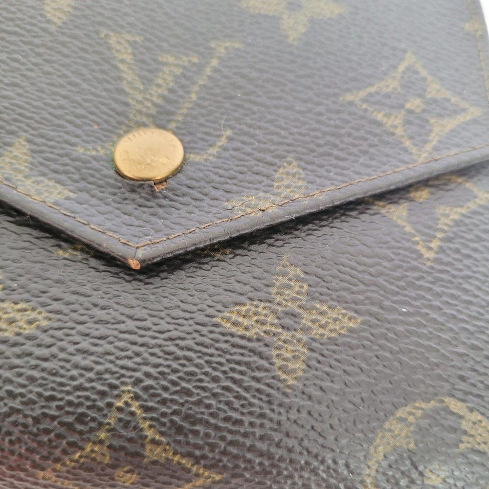 Louis Vuitton Monogram Portefeuille Elise Trifold Wallet Brown AN0960 Vintage - Picture 12 of 15